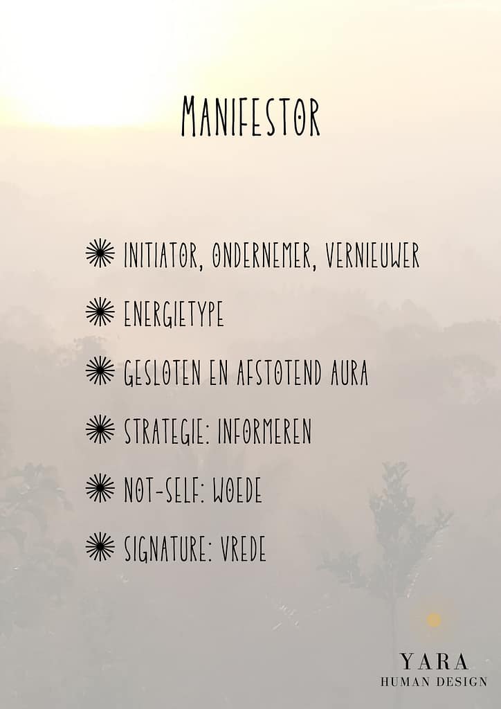 Human design manifestor eigenschappen